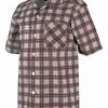 Men Short-Sleeved Red Plaid Shirt 1 Men Short-Sleeved Red Plaid Shirt -Chic Apparel Shop men short sleeved red plaid shirt p4142 17319 medium