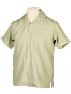 Men Short-Sleeved Sage Shirt