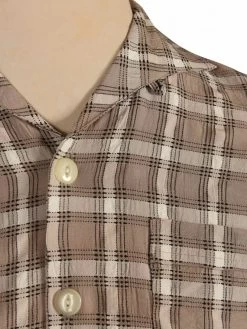 Men Short-Sleeved Shirt Plaid Latte 9 Men Short-Sleeved Shirt Plaid Latte -Chic Apparel Shop men short sleeved shirt plaid latte p5923 26016 medium