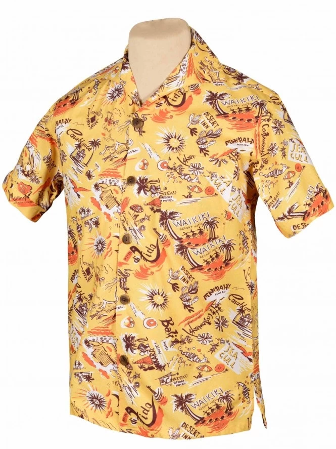 Men Short-Sleeved Sunset Motel Shirt 3 Men Short-Sleeved Sunset Motel Shirt