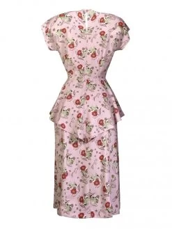 Nadine 1940s Dress Bonnet Pink -Chic Apparel Shop nadine 1940s dress bonnet pink p5062 22240 medium