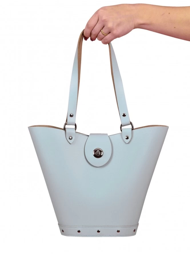 Nashville Baby Blue Leather Handbag 3 Nashville Baby Blue Leather Handbag