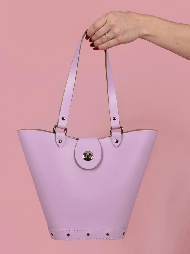 Nashville Lilac Leather Handbag 6 Nashville Lilac Leather Handbag - Image 4