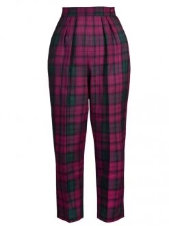 Natalie Trousers Heather Tartan