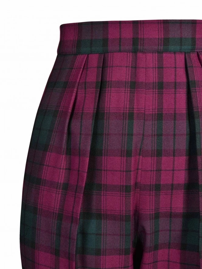 Natalie Trousers Heather Tartan 3 Natalie Trousers Heather Tartan - Image 2