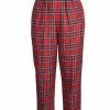 Natalie Trousers Red Tartan