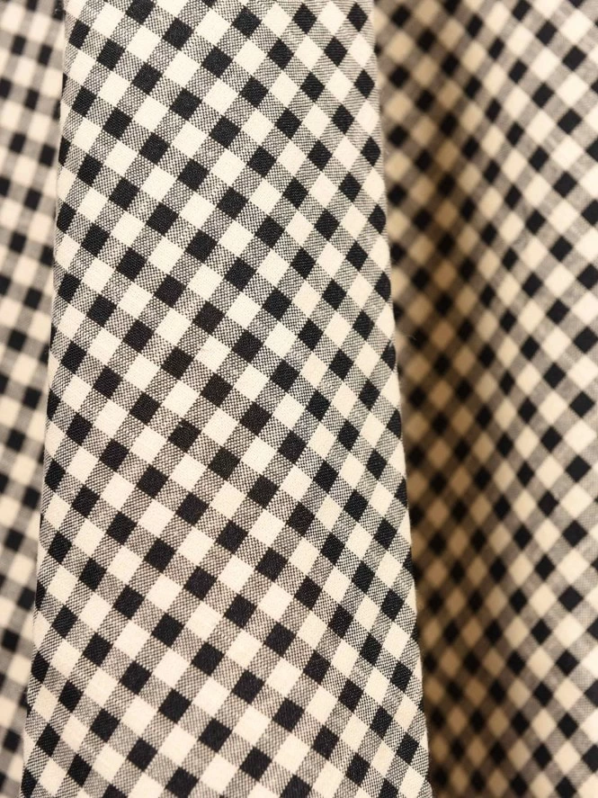 Nazare Dress Black And Cream Gingham 8 Nazare Dress Black And Cream Gingham - Image 6