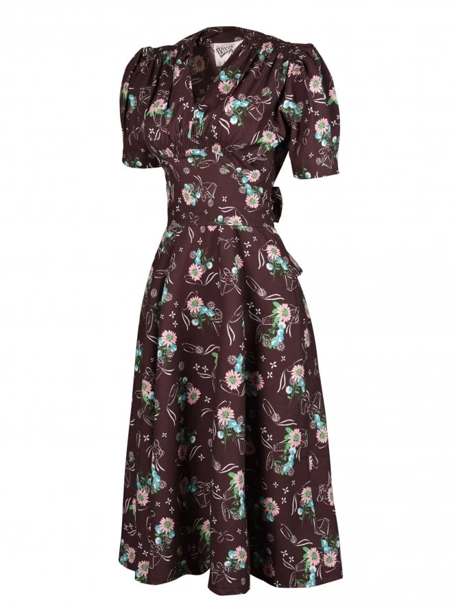 Nazare Dress Bonnet Brown 4 Nazare Dress Bonnet Brown - Image 2