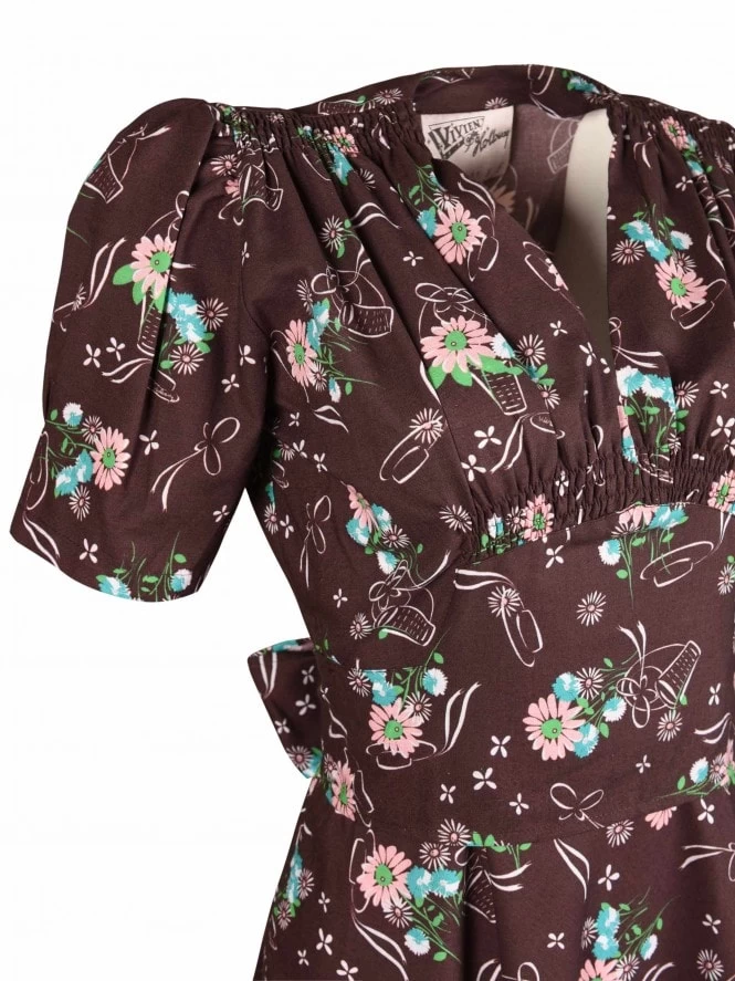 Nazare Dress Bonnet Brown 8 Nazare Dress Bonnet Brown - Image 6