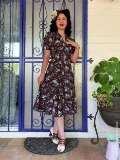 Nazare Dress Bonnet Brown