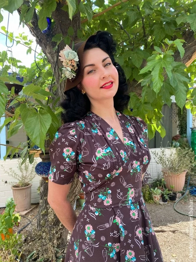 Nazare Dress Bonnet Brown 7 Nazare Dress Bonnet Brown - Image 5