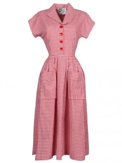 New Fit Kitty Gingham Red