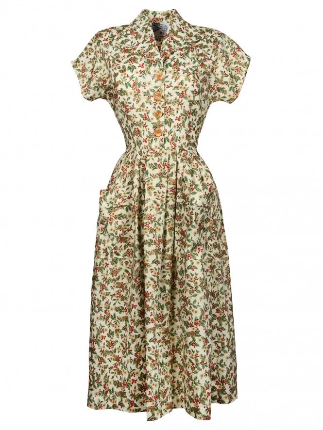 New Fit Kitty Holly Berries Ivory 4 New Fit Kitty Holly Berries Ivory - Image 2