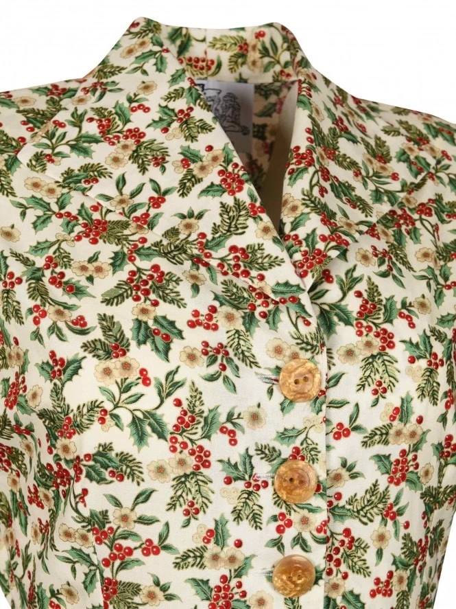 New Fit Kitty Holly Berries Ivory 5 New Fit Kitty Holly Berries Ivory - Image 3