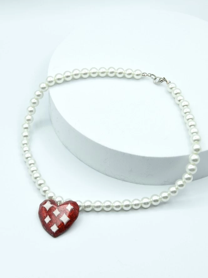 Pearl Love Necklace 3 Pearl Love Necklace