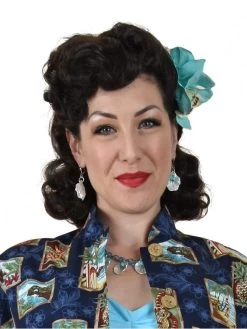 Pearl Seashell Necklace Set - Blue