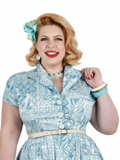 Pearl Seashell Necklace Set - Blue -Chic Apparel Shop pearl seashell necklace set blue p4048 19590 medium