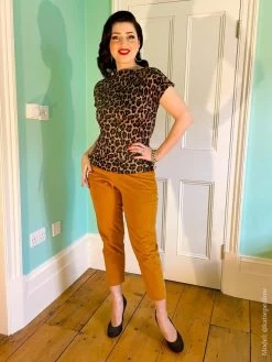 Pedal Pushers Corduroy Gold