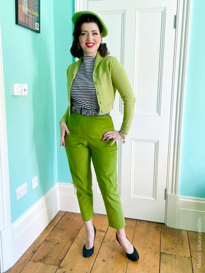 Pedal Pushers Corduroy Sage 3 Pedal Pushers Corduroy Sage