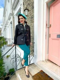 Pedal Pushers Corduroy Teal