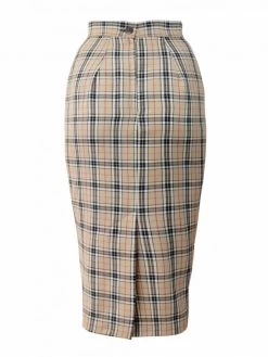 Pencil Skirt Biscuit Tartan -Chic Apparel Shop pencil skirt biscuit tartan p3632 15118 medium