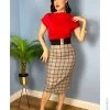 Pencil Skirt Biscuit Tartan 2 Pencil Skirt Biscuit Tartan -Chic Apparel Shop pencil skirt biscuit tartan p3632 29226 medium