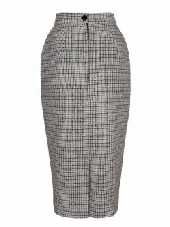 Pencil Skirt Black White Check -Chic Apparel Shop pencil skirt black white check p6516 29119 medium