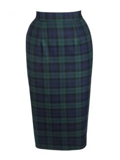 Pencil Skirt Blackwatch Tartan -Chic Apparel Shop pencil skirt blackwatch tartan p2055 10793 medium