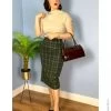 Pencil Skirt Olive Tartan -Chic Apparel Shop pencil skirt olive tartan p4968 29235 medium