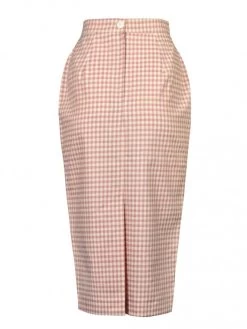 Pencil Skirt Pink And Cream Gingham 7 Pencil Skirt Pink And Cream Gingham -Chic Apparel Shop pencil skirt pink and cream gingham p5612 24721 medium