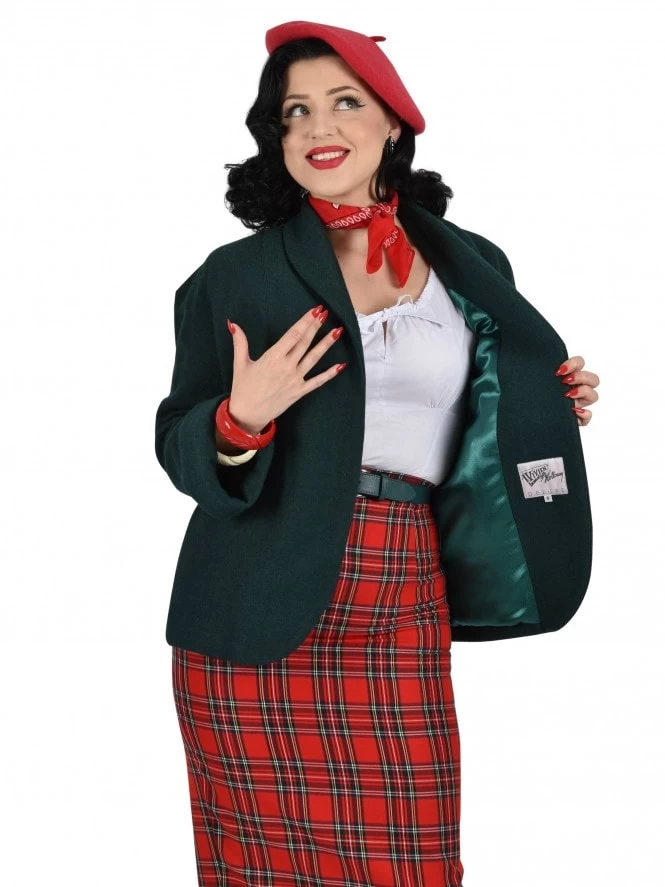 Pencil Skirt Red Tartan 7 Pencil Skirt Red Tartan - Image 5