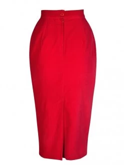 Pencil Skirt Red Velvet -Chic Apparel Shop pencil skirt red velvet p5610 24703 medium