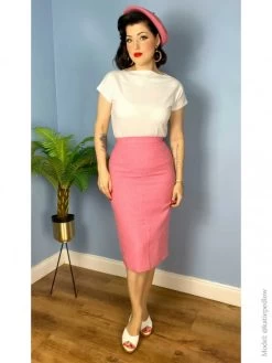 Pencil Skirt Sugar Pink Boucle 17 Pencil Skirt Sugar Pink Boucle -Chic Apparel Shop pencil skirt sugar pink boucle p5607 29231 medium
