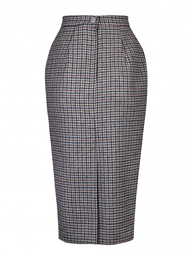 Pencil Skirt Tan And Grey 5 Pencil Skirt Tan And Grey - Image 3