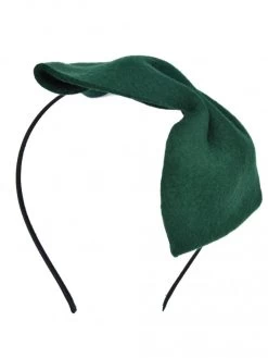 Penny Bow Headband Bottle Green