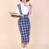 Pinafore Skirt Blue Tartan -Chic Apparel Shop pinafore skirt blue tartan p5482 24119 medium