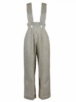 Pinafore Trousers Blue And Cream Gingham