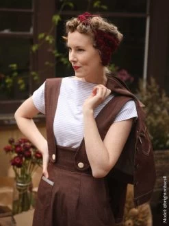 Pinafore Trousers Chocolate Denim 10 Pinafore Trousers Chocolate Denim -Chic Apparel Shop pinafore trousers chocolate denim p5141 23636 medium