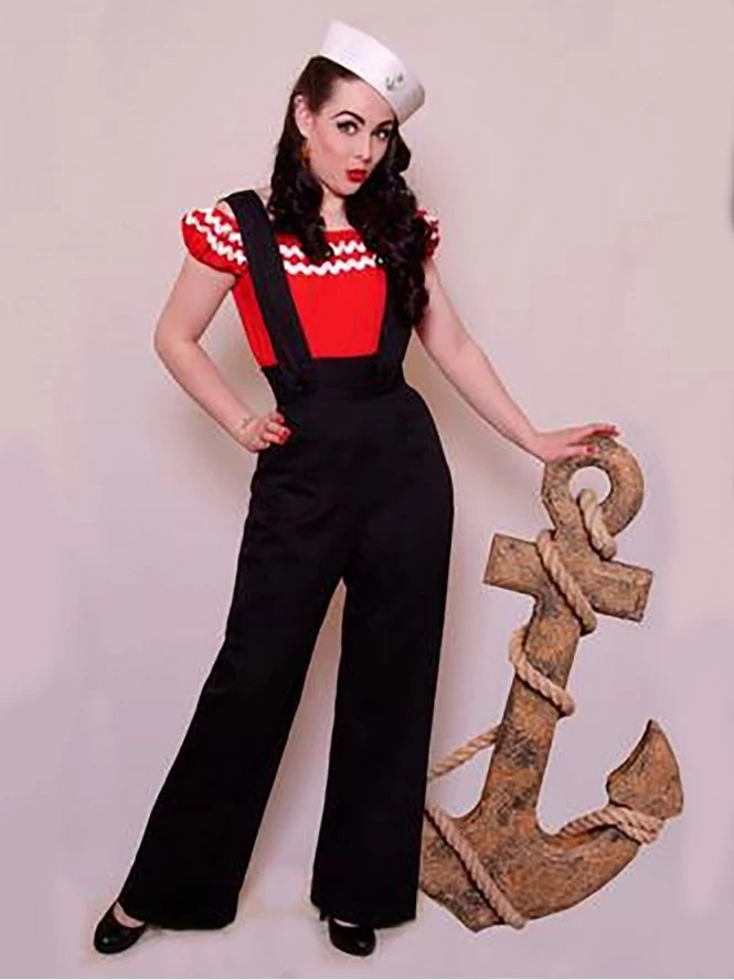 Pinafore Trousers Ruby Soft 4 Pinafore Trousers Ruby Soft - Image 2