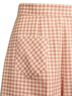 Pink And Cream Gingham Culottes -Chic Apparel Shop pink and cream gingham culottes p5969 26398 medium