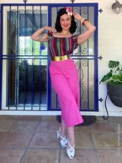 Pink Cotton Culottes