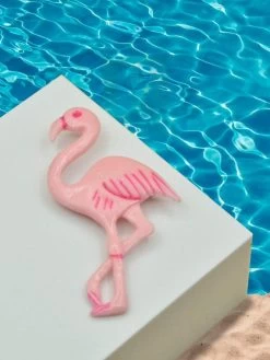 Pink Flamingo Brooch
