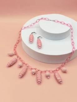 Pink Hula Necklace Set