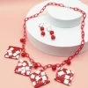 Red Terrazzo Necklace Set -Chic Apparel Shop red terrazzo necklace set p6252 27580 medium