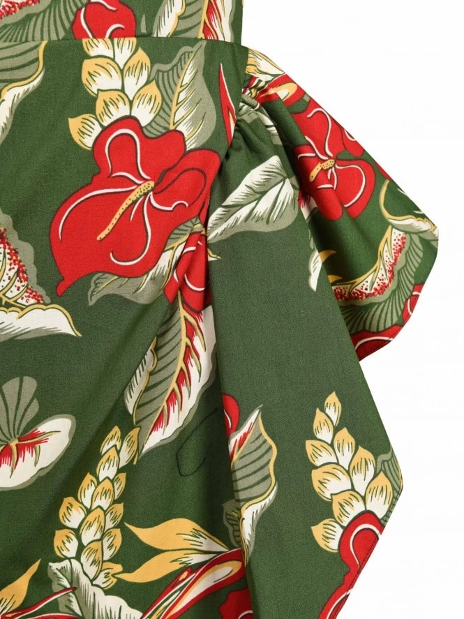 Sarong Anthurium Green Bolero Set 5 Sarong Anthurium Green Bolero Set - Image 3