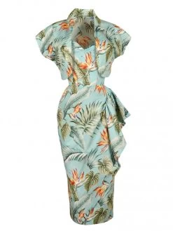 Sarong Bird Of Paradise Aqua -Chic Apparel Shop sarong bird of paradise aqua p5917 25992 medium