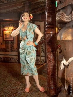 Sarong Bird Of Paradise Aqua