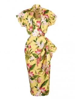 Sarong Bird Of Paradise Yellow -Chic Apparel Shop sarong bird of paradise yellow p5915 25963 medium