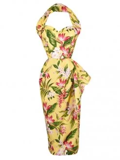 Sarong Bird Of Paradise Yellow -Chic Apparel Shop sarong bird of paradise yellow p5915 25964 medium