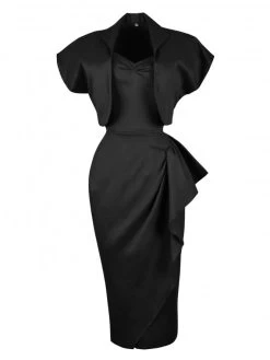 Sarong Black Sateen 13 Sarong Black Sateen -Chic Apparel Shop sarong black sateen p587 19296 medium